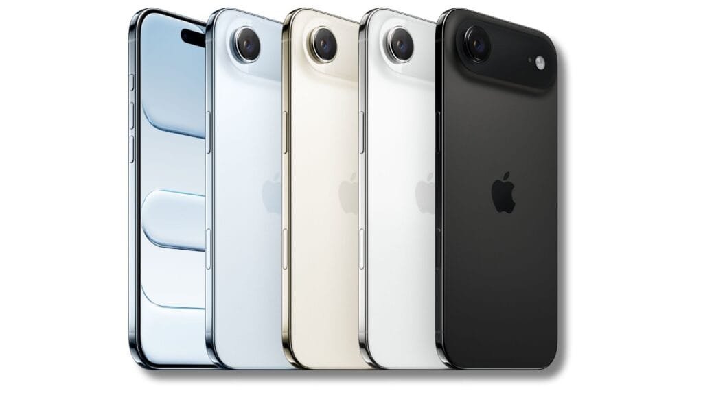¿Cuánto cuesta el iPhone 17 en Colombia? - Precios iPhone Air, iPhone 17, iPhone 17 Pro y iPhone 17 Pro Max 2025 1 iPhone Air ultra delgado 5.6mm grosor 165 gramos pantalla 6.5 pulgadas chip A19 Pro Colombia