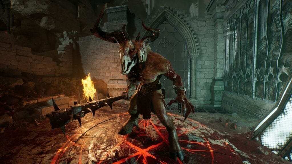 Painkiller muestra el Purgatorio en su nuevo tráiler Blood Pact 1 Painkiller gameplay muestra combate contra Nephilim en escenario gótico del Purgatorio con armas infernales
