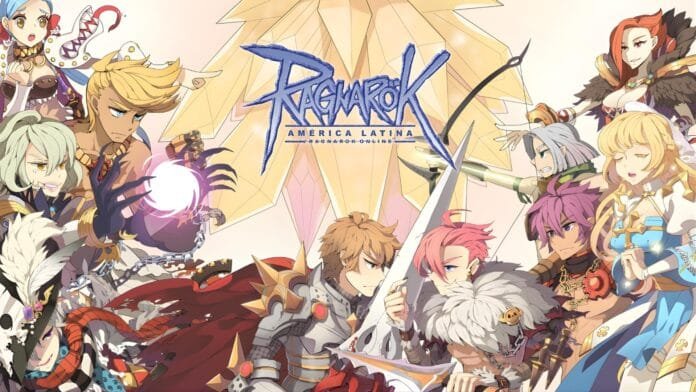 Artwork oficial Ragnarok Online América Latina mostrando Caballero Rúnico y clases disponibles Gravity Interactive