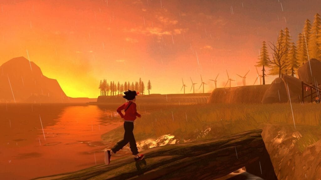 A Pizza Delivery mecánica lluvia gameplay walking simulator exploración mundo abierto