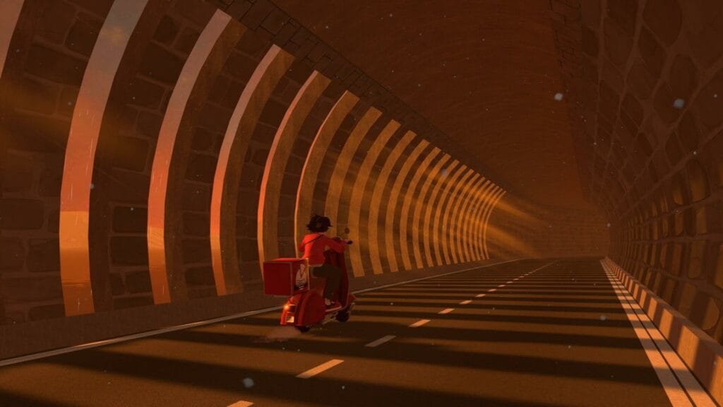 A Pizza Delivery vespa repartidor pizza indie español Eric Osuna walking simulator