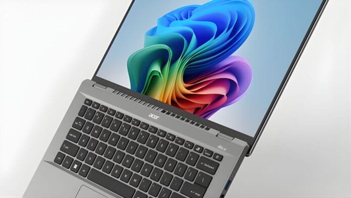 Laptop Acer Swift Go 14 con teclado retroiluminado y diseño ultradelgado para productividad