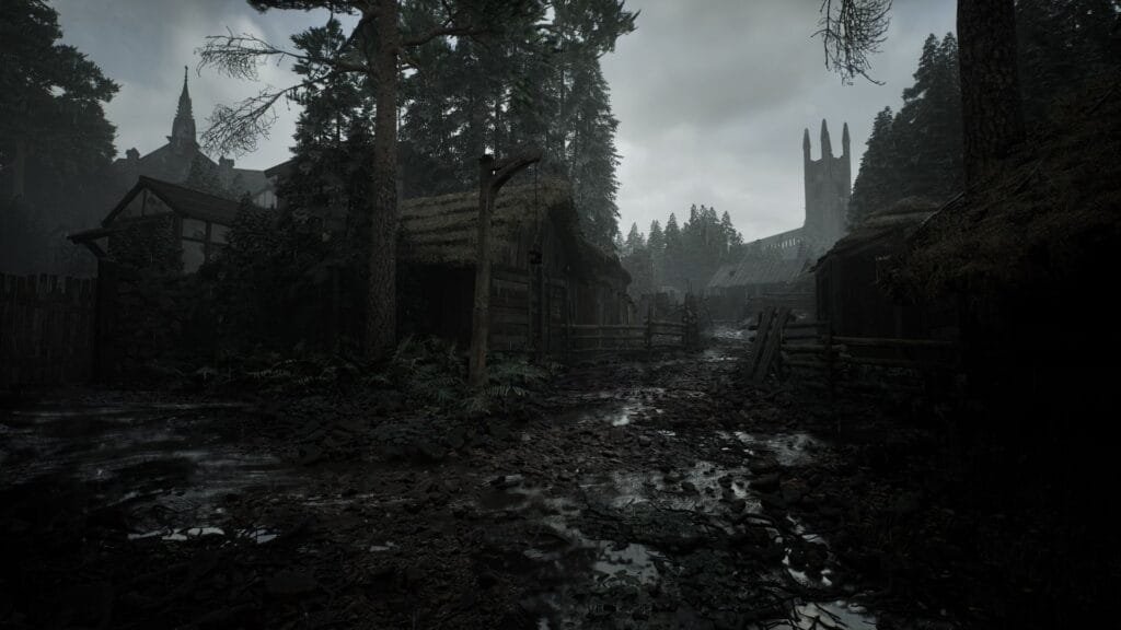 A.I.L.A análisis gráficos Unreal Engine 5 mostrando escenario medieval en Xbox Series y PS5