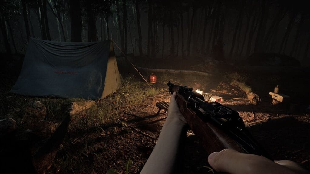 A.I.L.A experiencia de terror atmosférico en bosque oscuro con combate en primera persona