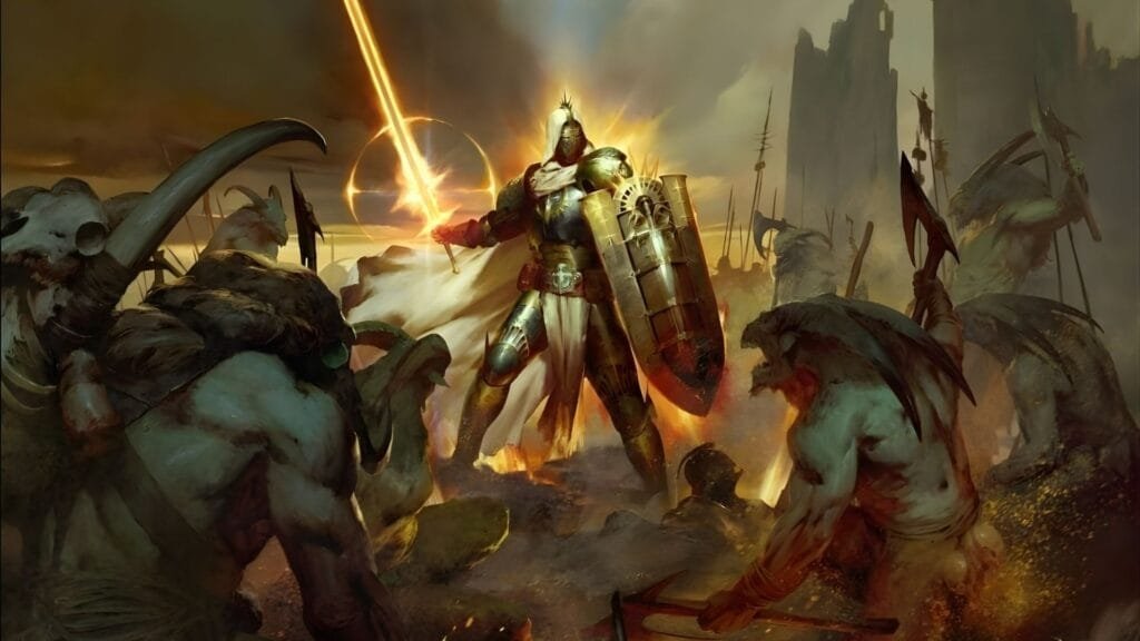Paladín enfrentando hordas demoníacas en Diablo IV Lord of Hatred expansión abril 2026