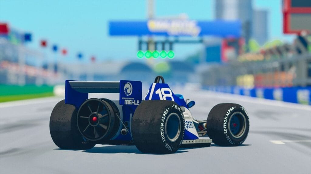 formula legends monoplaza anos 80 vista trasera