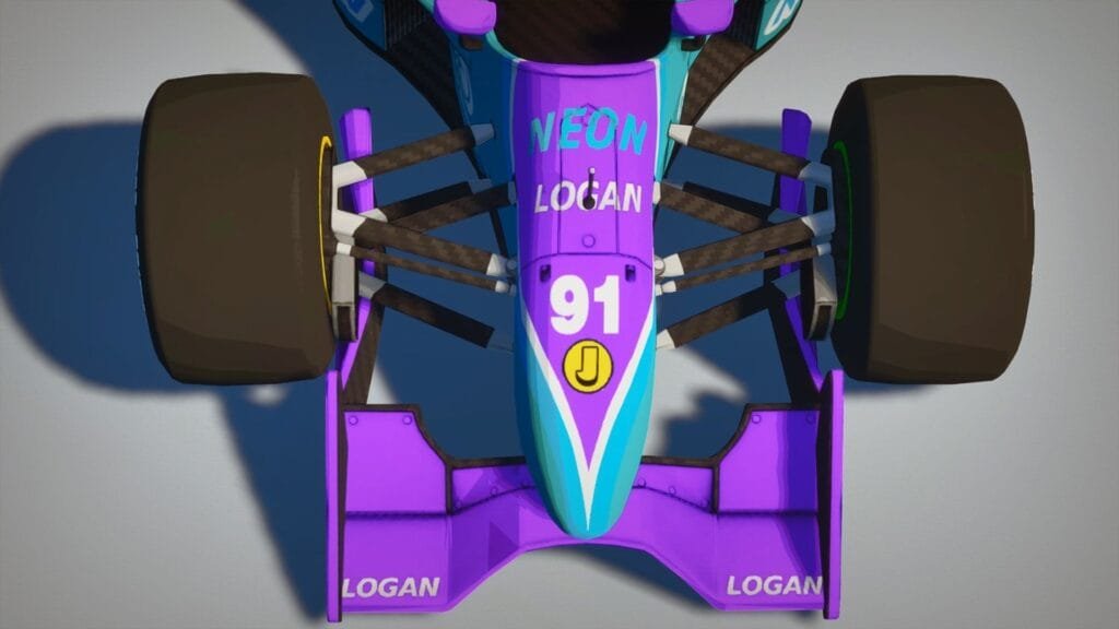 formula legends vista cenital monoplaza personalizado