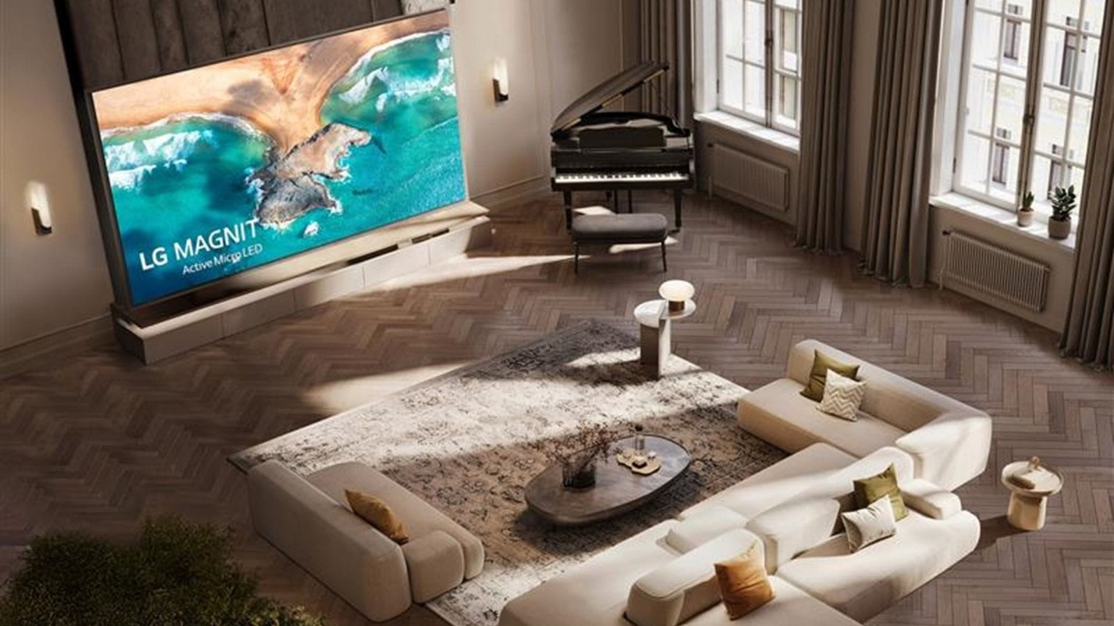 LG MAGNIT Active Micro LED pantalla 136 pulgadas 4K con tecnología Active Matrix para cine en casa