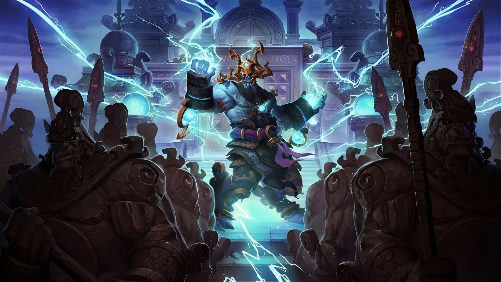 Logo de actualización El Rey del Trueno para Mists of Pandaria Classic con emperador Lei Shen