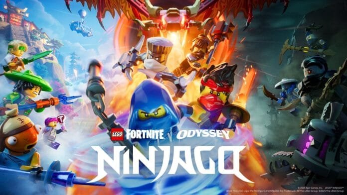 ninjago-lego-fortnite-odyssey-diciembre-2025 Personajes Ninjago Kai Zane Jay y Cole llegando a LEGO Fortnite Odyssey diciembre 2025