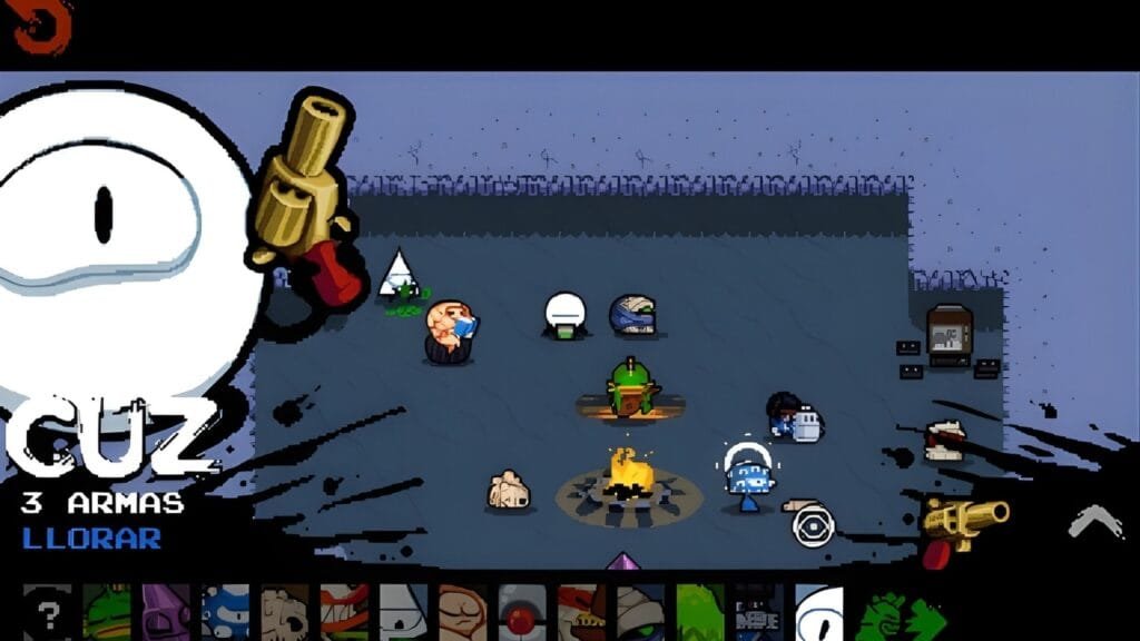 Cuz nuevo personaje de Nuclear Throne con habilidad de lágrimas y tres armas