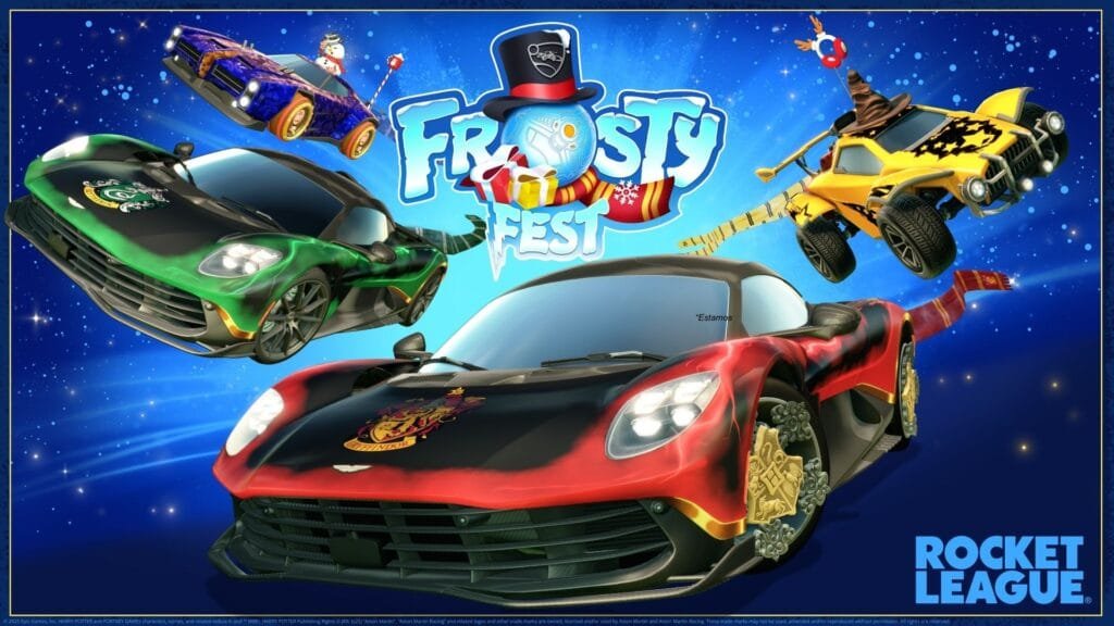 Rivalidad de Casas de Hogwarts en Frosty Fest 2025 de Rocket League
