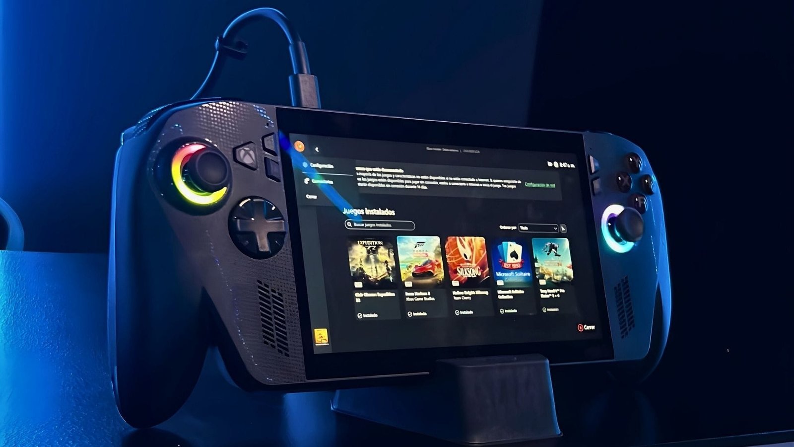 Rendimiento AMD Z2 Extreme en juegos AAA ROG Ally X 2025