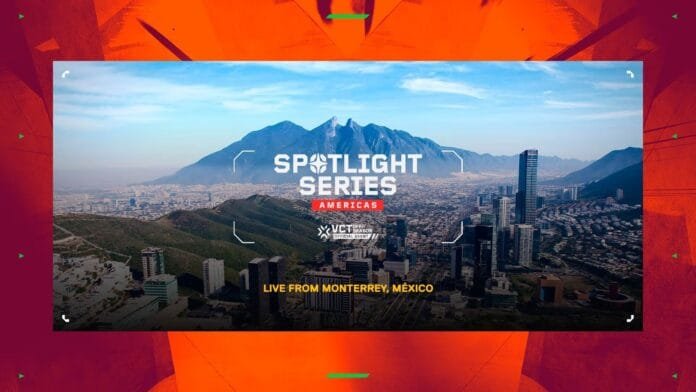 Logo oficial del torneo Spotlight Series Americas de Valorant 2025 en Monterrey México