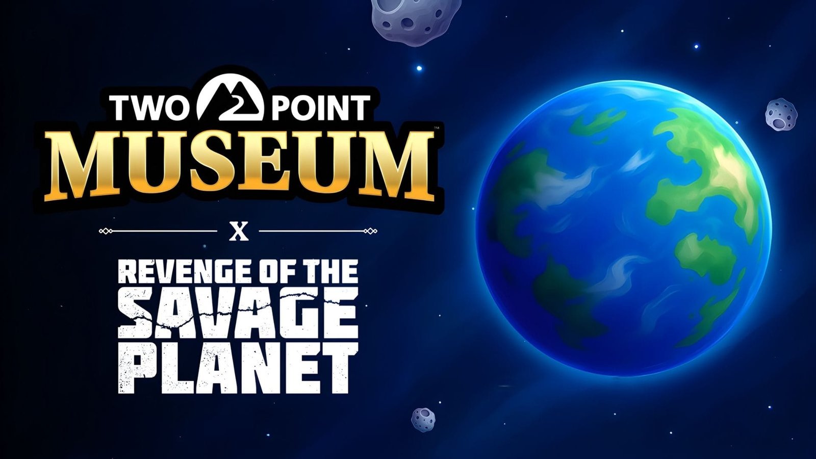 Two Point Museum colabora con Revenge of the Savage Planet mostrando conservador explorando flora alienígena en museo espacial