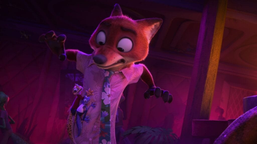 Nick Wilde en su departamento número 23 referencia fundación Disney 1923