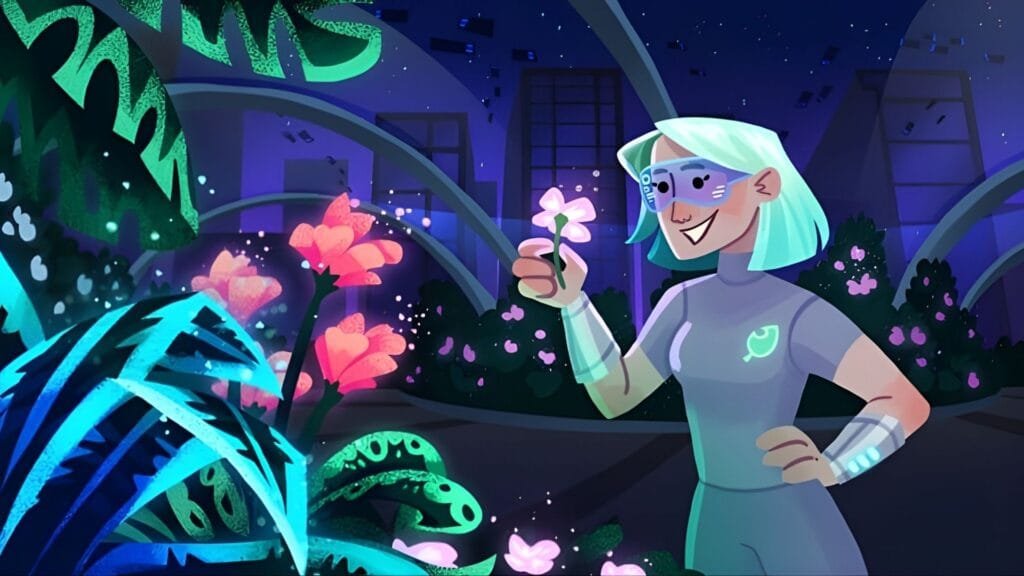 Era Sueño Biocinético en Reus 2 mostrando utopía onírica con naturaleza y ciencia fusionadas