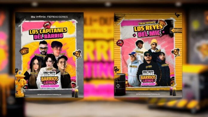 Capitanes del torneo Barrios Latinos COD Mobile LATAM 2026