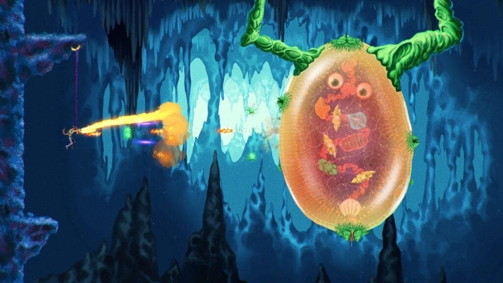 ChainStaff boss alien criatura transformable nivel 2 gameplay acción