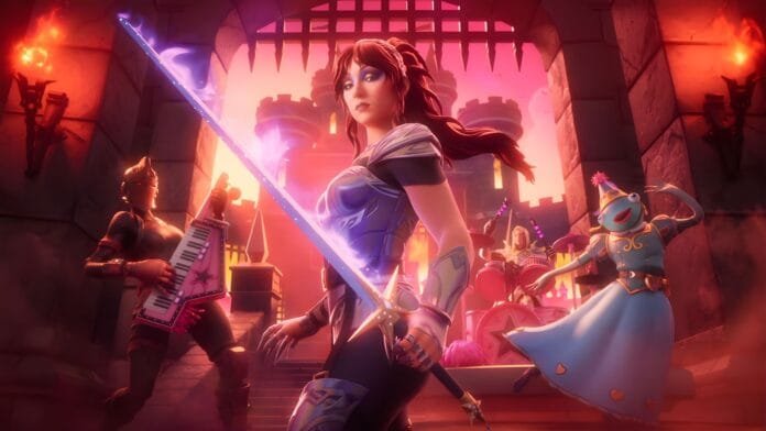 Chappell Roan Fortnite Festival Temporada 13 atuendo Pink Pony Club escenario principal