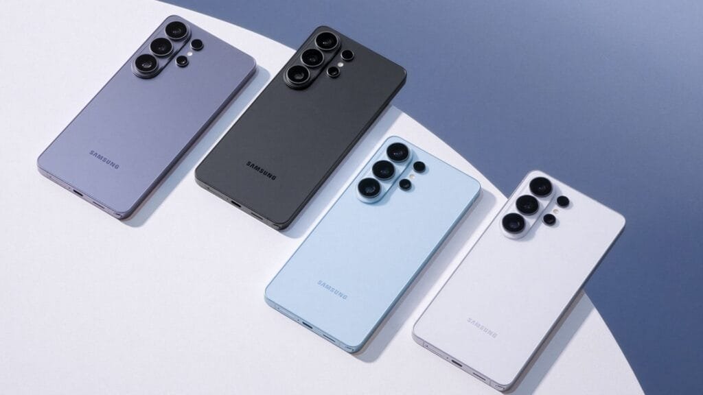 Samsung Galaxy S26 Ultra disponible en Colombia en colores violeta cobalto, negro, azul cielo y blanco