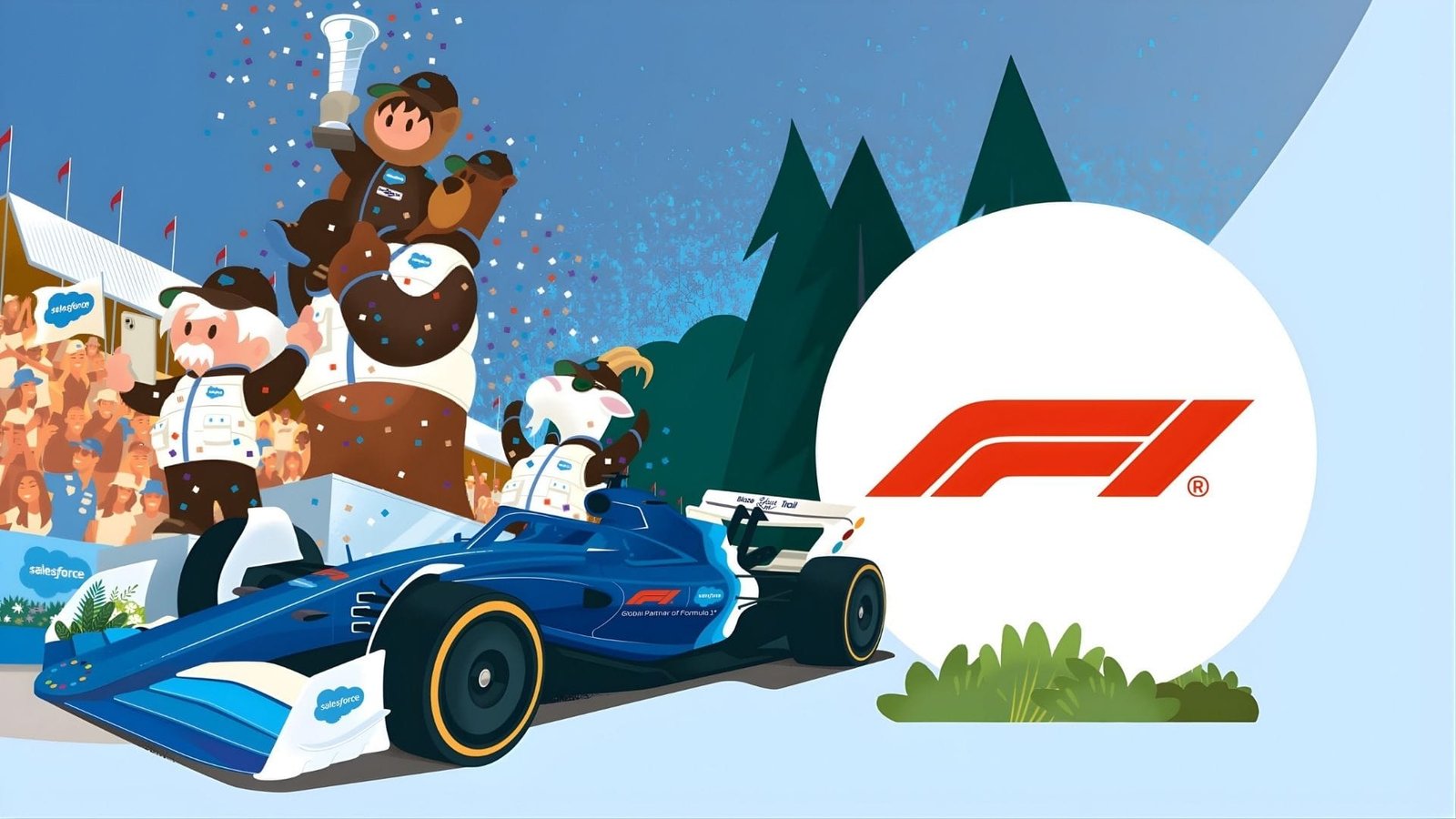 formula-1-salesforce-agente-ia-fans-2026 Fórmula 1 y Salesforce lanzan agente de IA para fans en F1.com — regulaciones 2026