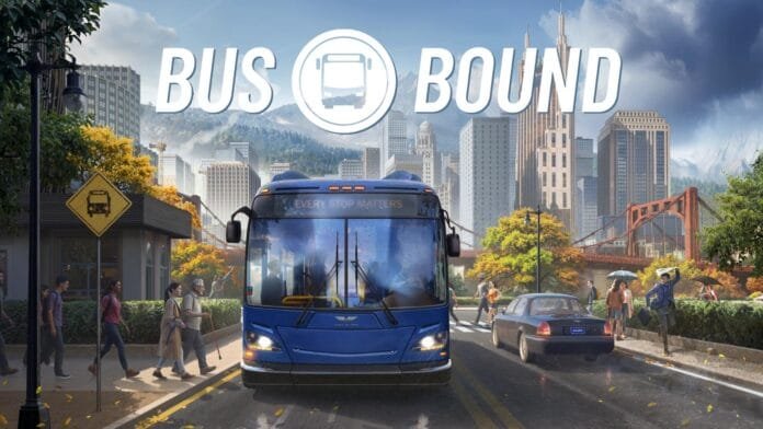 bus-bound-gameplay-ciudad-emberville-simulador Bus Bound simulador de autobuses ciudad Emberville PS5 PC Xbox