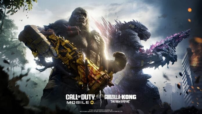 COD Mobile colaboración Godzilla Kong temporada 4 skins evento