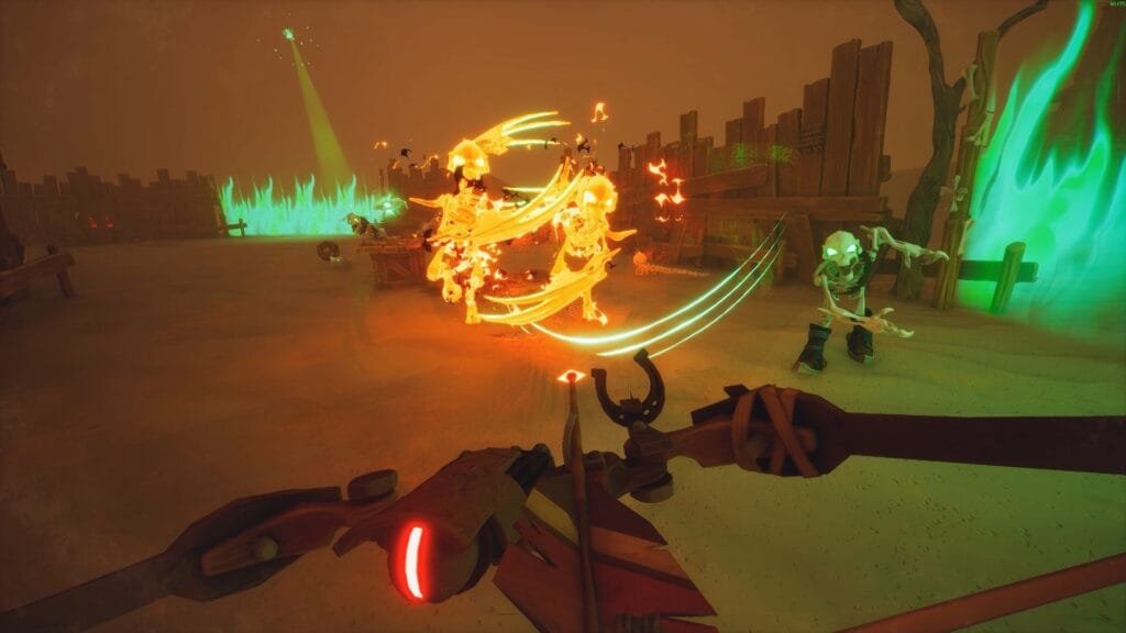 Far Far West enemigos esqueletos shooter primera persona Early Access Steam