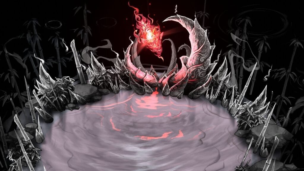 Realm of Ink jefe mítico estética tinta china roguelite acceso anticipado Steam