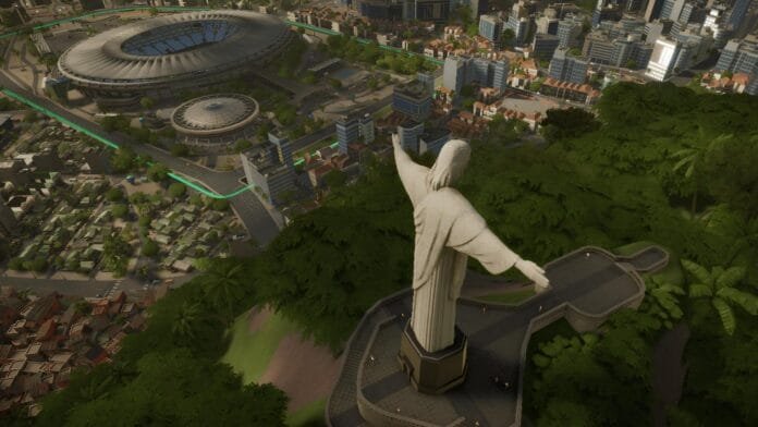 Copa City gameplay estadio Maracaná Río de Janeiro vista aérea