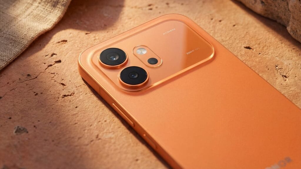 Módulo de cámara de 200MP del HONOR 600 con sensor 1/1.4" y tecnología E2E AI Remosaic