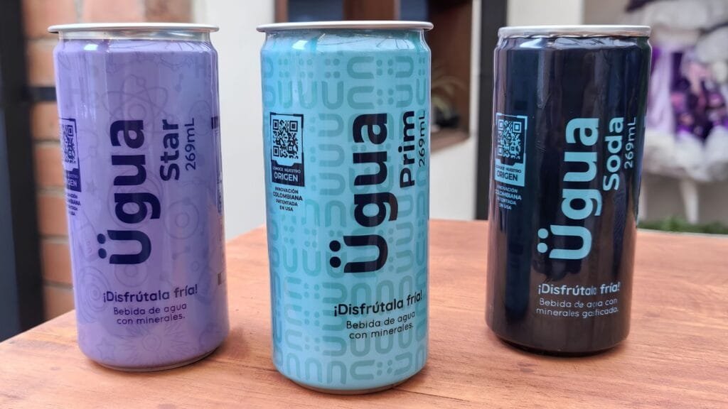 Tres variantes de Ügua —Star, Prim y Soda— con precios oficiales en Colombia desde 3.000 pesos
