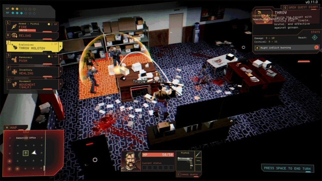 tácticas combate Vultures explosivos molotov survival horror por turnos