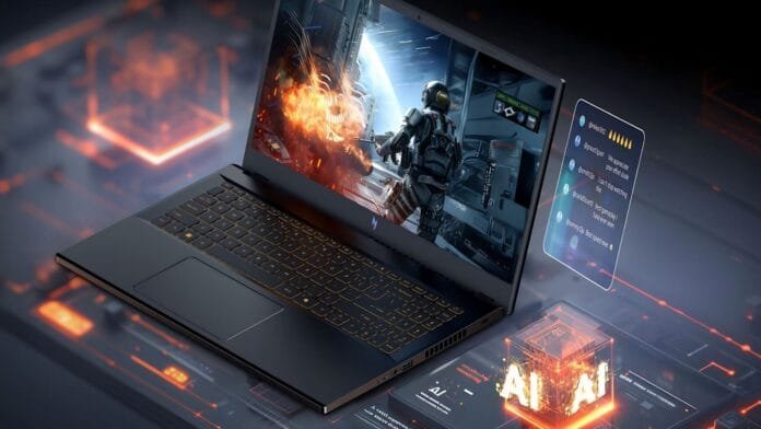 Acer Nitro V15 gaming laptop para streaming del Mundial 2026 con NitroSense activo