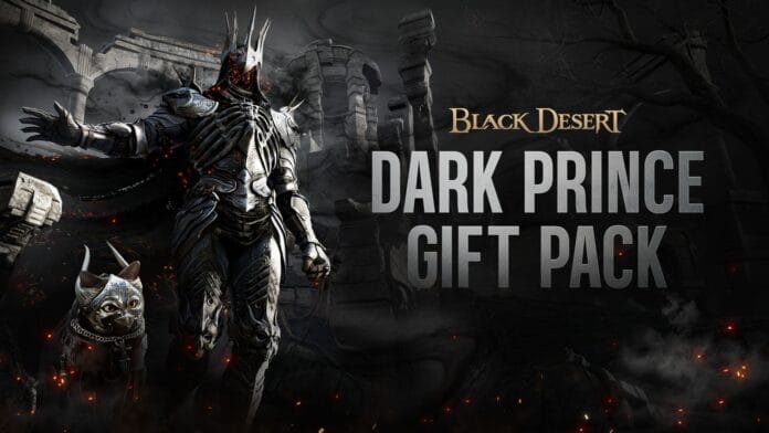 Black Desert Console Dark Prince Gift Pack disponible gratis en PlayStation Plus junio 2026