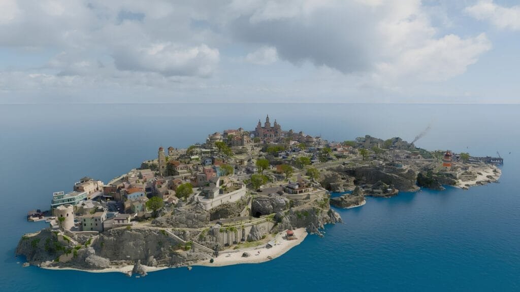 Vista aérea del Torreón de la Fortuna en Warzone Temporada 4 de Black Ops 7