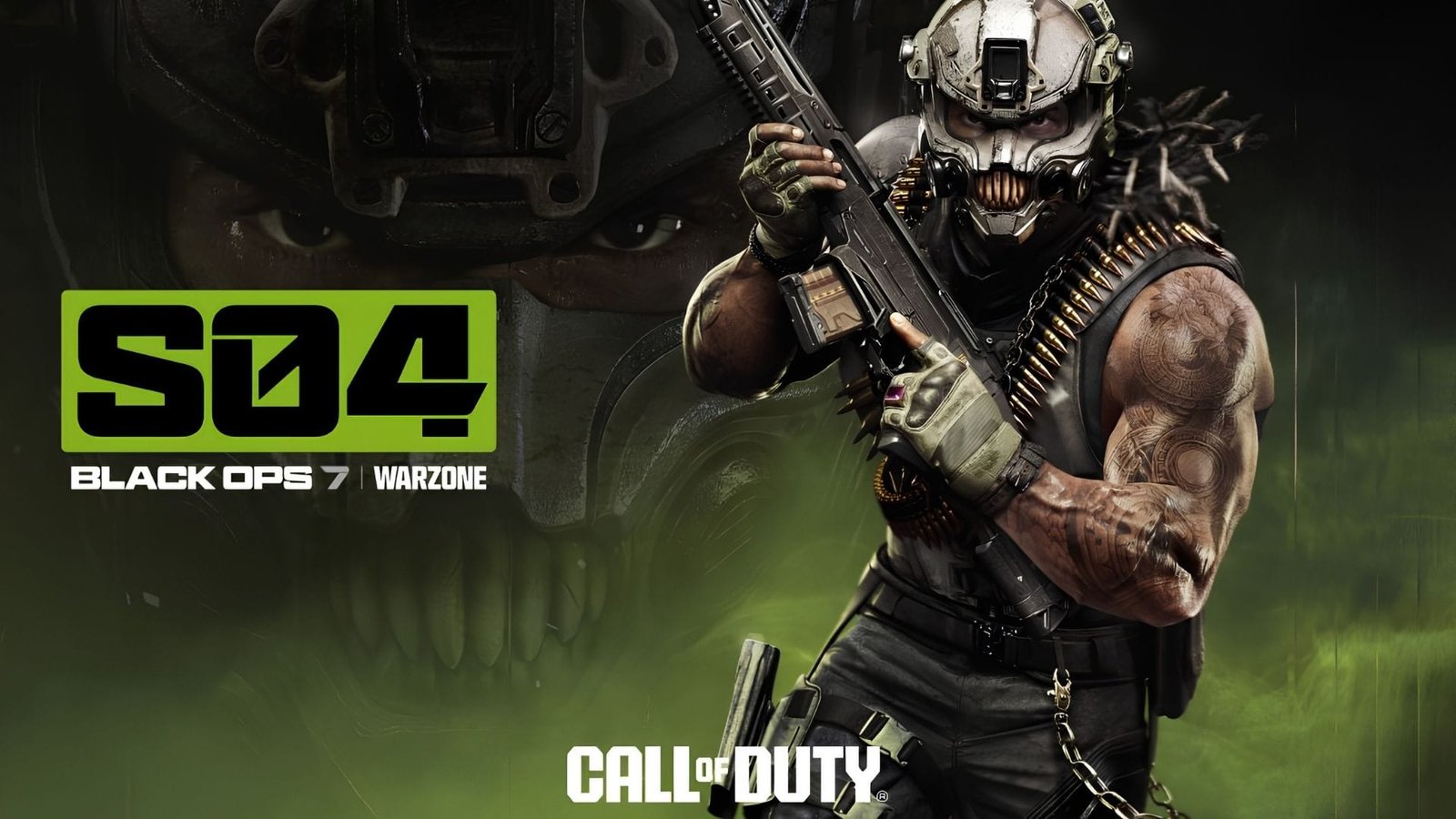 Póster oficial de la Temporada 4 de Call of Duty Black Ops 7 y Warzone con el logo S04