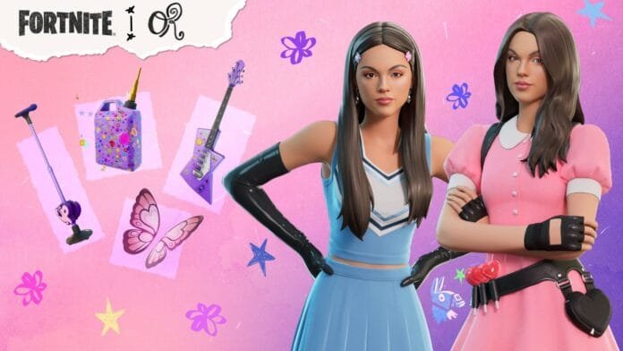 Atuendos de Olivia Rodrigo en Fortnite: SOUR y Lover Girl en la Serie de Ídolos