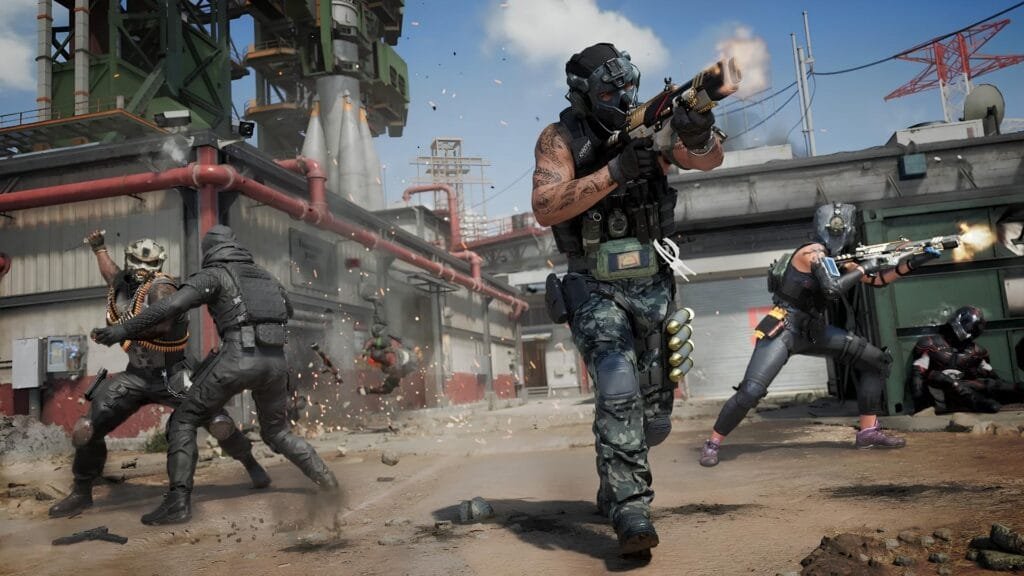 Evento dinámico del cohete en el mapa Launch de CoD Black Ops 7 con mech de combate