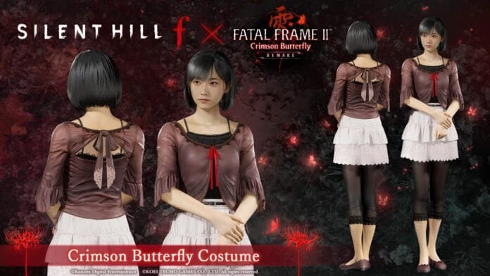 Traje Crimson Butterfly de Fatal Frame II disponible gratis en Silent Hill f para Hinako Shimizu