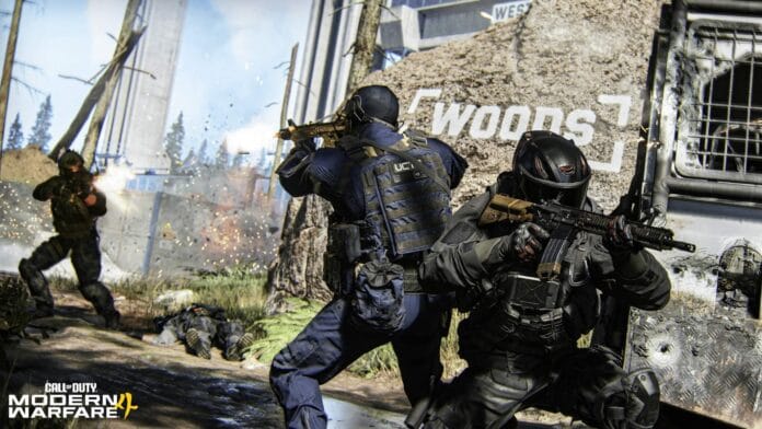modern-warfare-4-kill-block-mapas-modulares Escuadra de operadores en combate en Kill Block de Modern Warfare 4