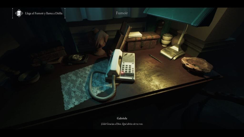 The Alighieri Circle Dante's Bloodline en Xbox Series S, el Fumoir de la Villa