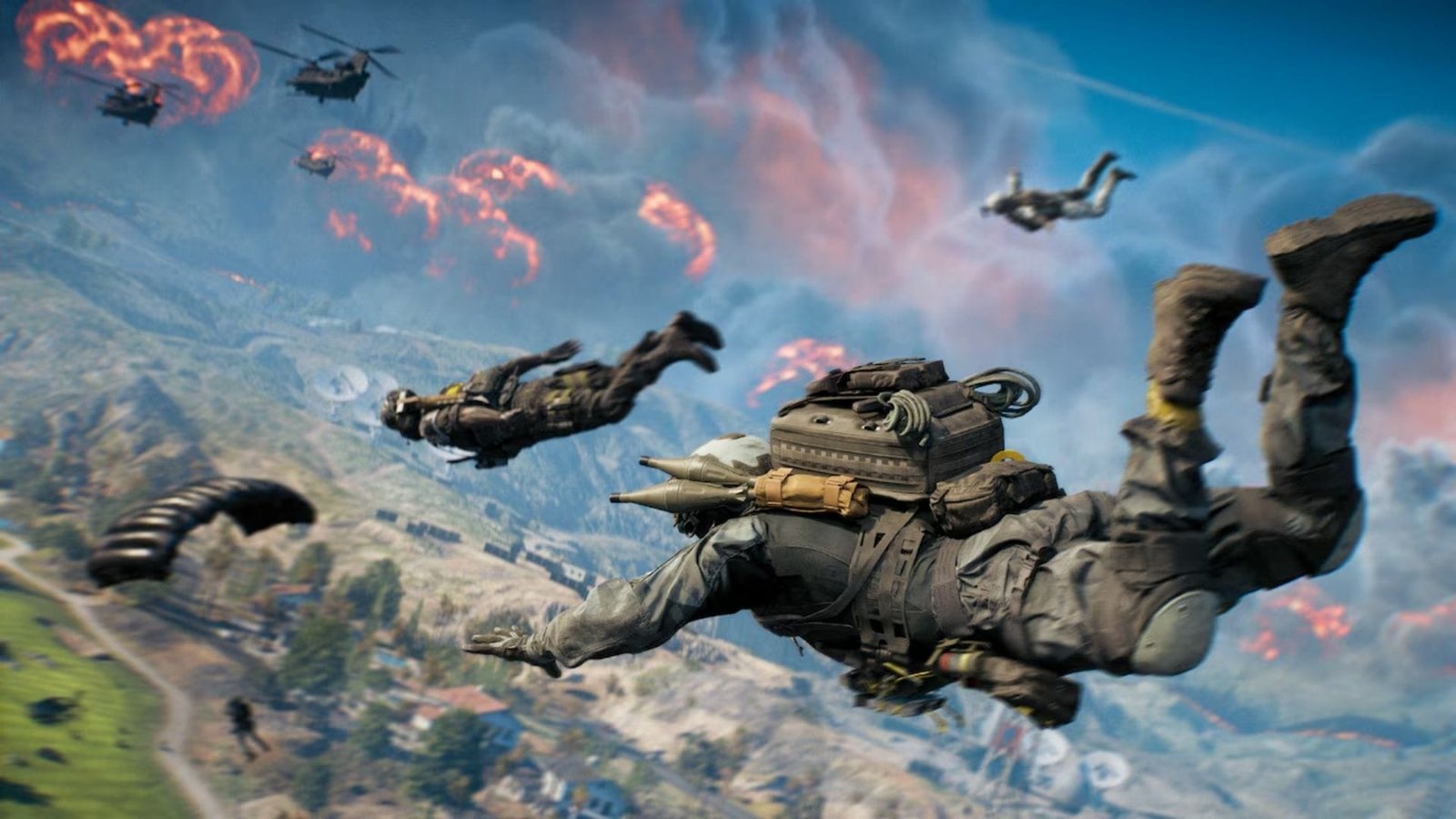 Escuadrón de Battlefield REDSEC en modo battle royale durante las Cash Cups