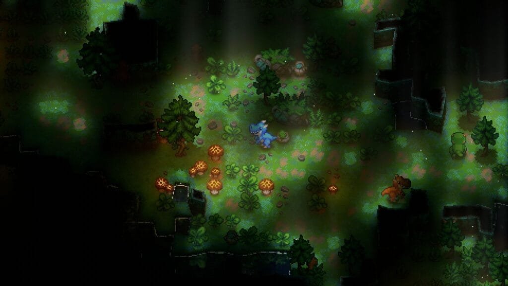 Subbioma Moss de Core Keeper en las Ruinas Olvidadas