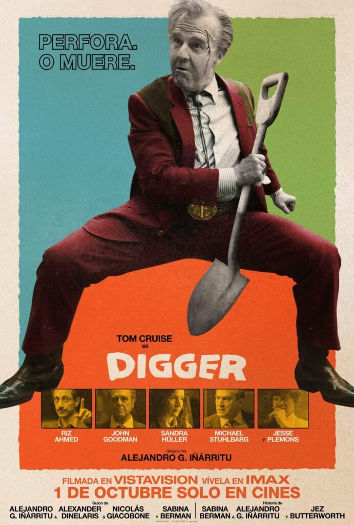 Póster oficial de Digger con Tom Cruise, preventa de boletas para el 1 de octubre