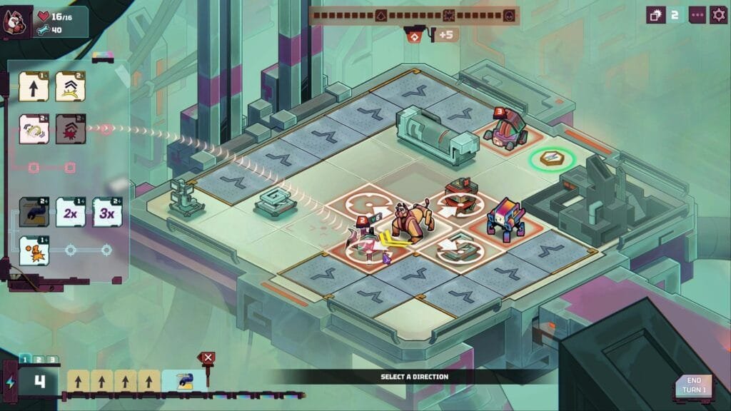 Dog in the Machine llega a Steam: fecha de lanzamiento, precio oficial, mecánicas y todo sobre este roguelite táctico de perros robot 1 Gameplay táctico por turnos de Dog in the Machine con sistema de previsualización