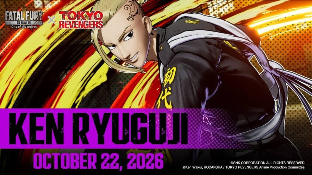 Mikey y Draken de Tokyo Revengers llegan a Fatal Fury: City of the Wolves, y la fecha no es casualidad 2 Ken Draken Ryuguji como personaje jugable en Fatal Fury City of the Wolves
