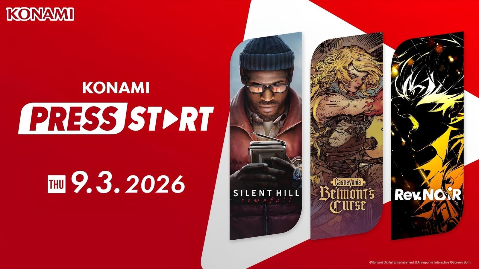 konami-press-start-anuncios-2026 KONAMI PRESS START 2026 todos los anuncios del evento