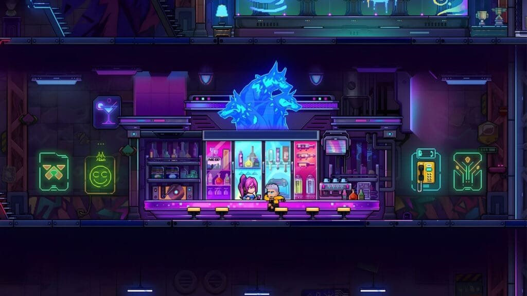 Neon Abyss 2 sale del acceso anticipado el 8 de octubre y suma a Theia, su nueva jefa final inspirada en espejos rotos y neón 1 Gameplay cooperativo de Neon Abyss 2, roguelike run-and-gun de Veewo Games